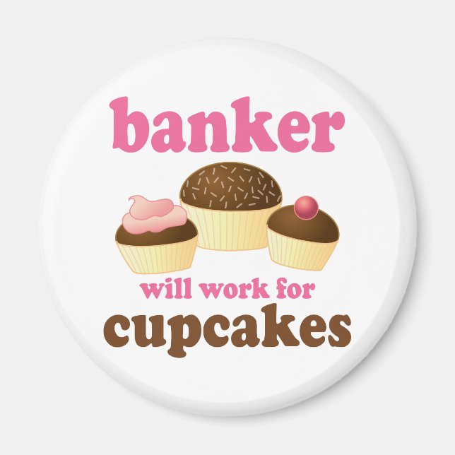 Funny Banker Magnet (Front)