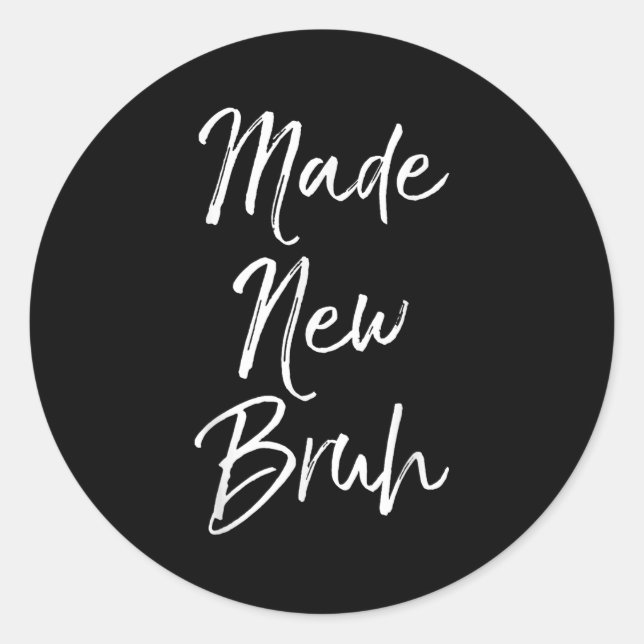 Funny Baptism Gift For Boys Salvation Quote Made N Classic Round Sticker (Front)