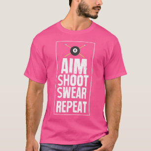 Funny Bar Billiards Shoot Curse 8 Ball T-Shirt
