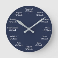 Funny Bar Clock Personalised Clock