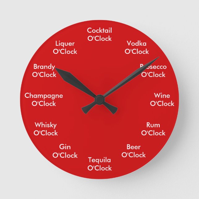 Funny Bar Clock Personalized Clock (Front)