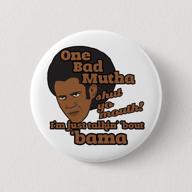 Funny Barack Obama 6 Cm Round Badge (Front)
