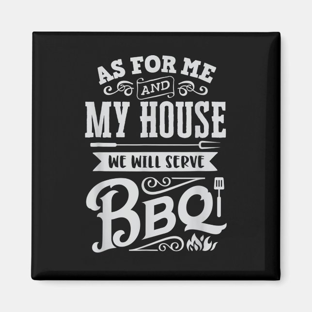 Funny Barbecue Bbq Grilling Joke Grill Master Chef Magnet (Front)