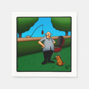 Funny Barbecue Cookout Napkins