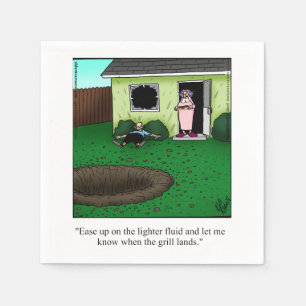 Funny Barbecue Humour Napkins