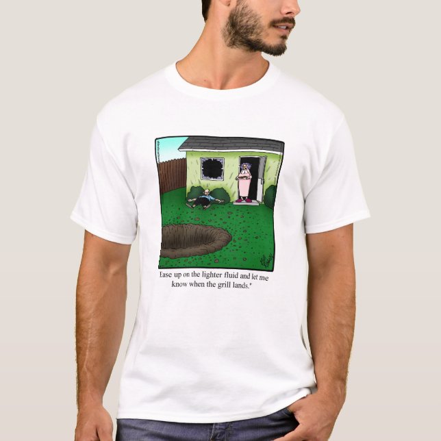 Funny Barbecue Month Tee Shirt (Front)