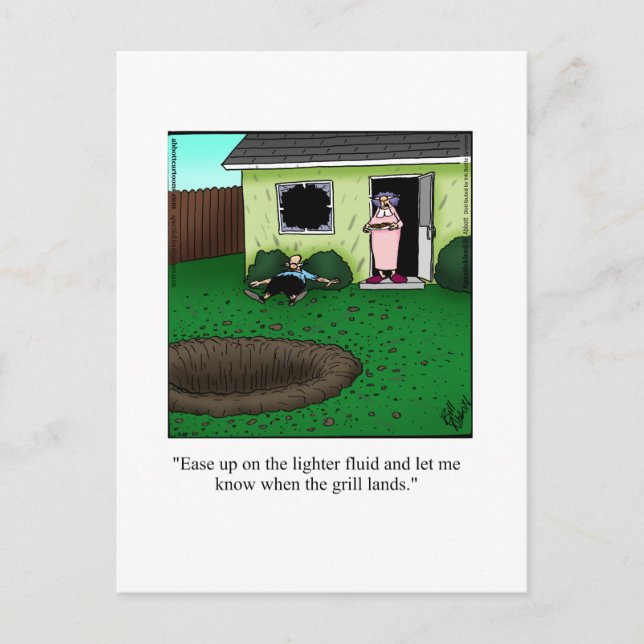 Funny Barbecue Party Invitations Postcards (Front)