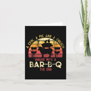 Funny Barbecue Smoked Meat Lover Gift Idea Bbq _1 Card