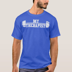 Funny Barbell Design For Men Women Weight Lifting T-Shirt