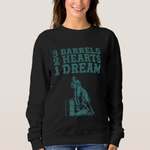 Funny Barrel Racing For Women Men Horse Racers Sweatshirt