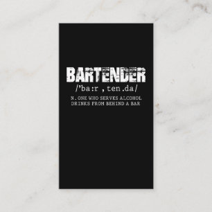 Funny Bartender Alcohol Mixer Barkeeper Jokes Business Card