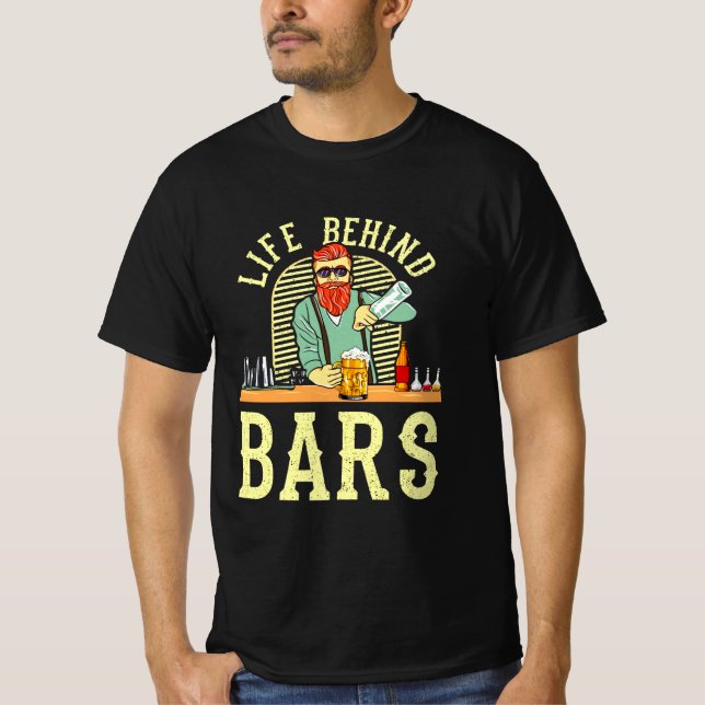Funny bartender Bars T-Shirt (Front)