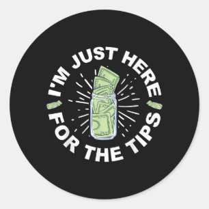 Funny Bartender Just Classic Round Sticker