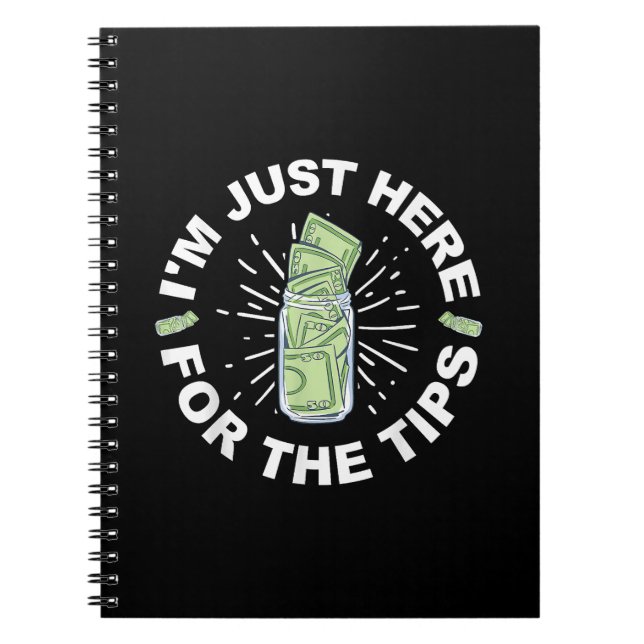Funny Bartender Just  Notebook (Front)