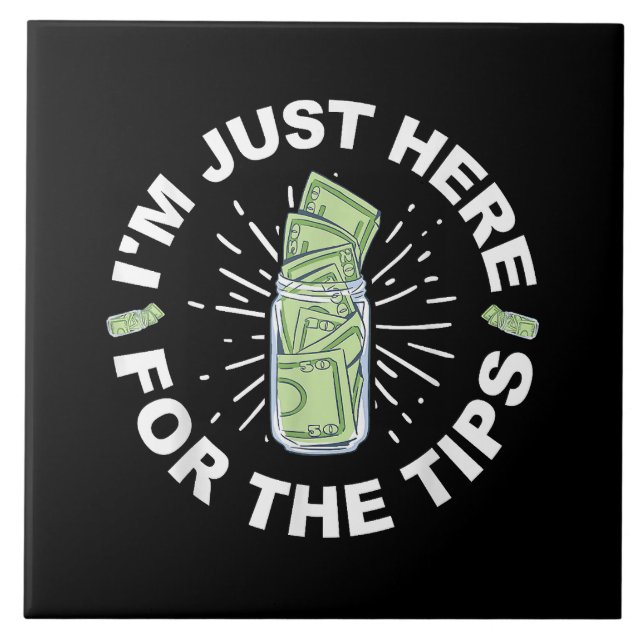 Funny Bartender Just  Tile (Front)