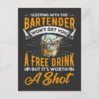 Funny Bartender Quote Bar Alcoholic Waiter Humour