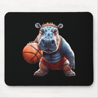 Funny Basball Hippo Groovy Hippo Basball Mouse Mat