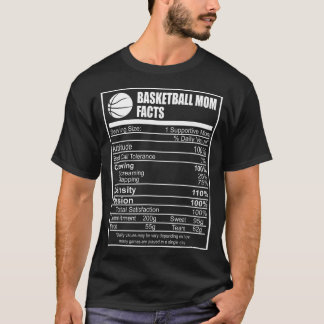 Funny Basball Mum Rition Facts Proud Parent T-Shirt