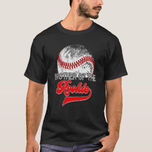 Funny Baseball Brother of the Rookie Retro Sports  T-Shirt