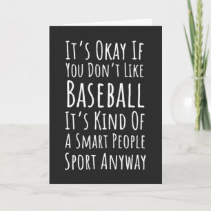 Funny Baseball Cards Sports Player For Him Humor