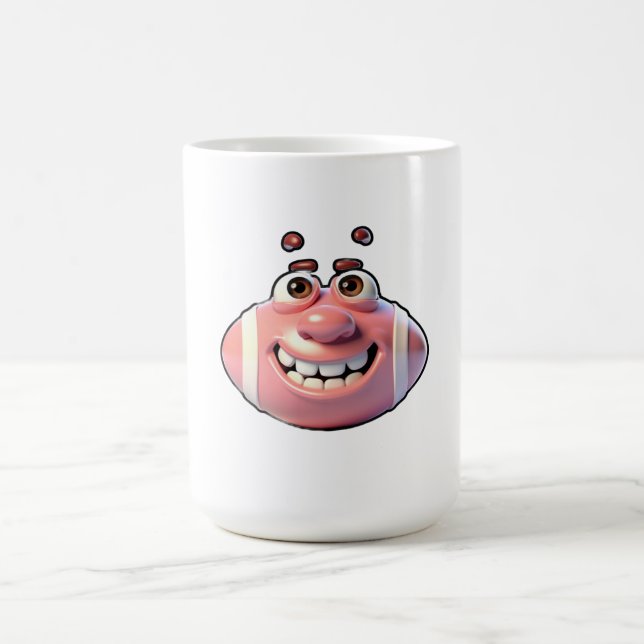Funny Baseball Cartoon Character  Coffee Mug (Center)
