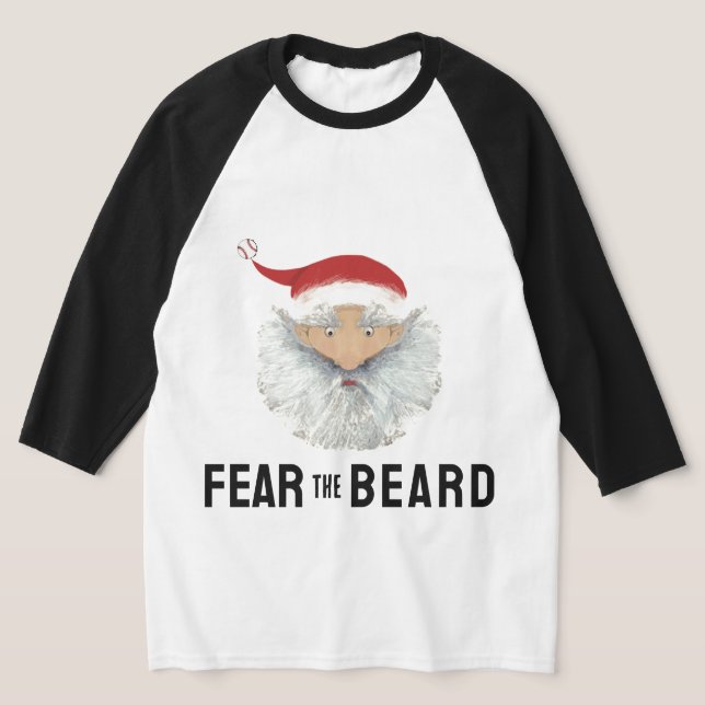 Funny Baseball Christmas T-Shirt (Laydown)