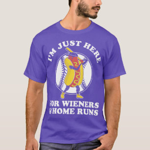 Funny Baseball  for Women Men Wieners Home Runs T-Shirt