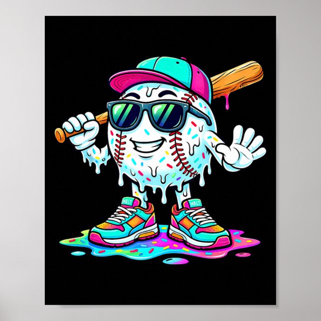 Funny Baseball Life Style 101 Apparel Baseball Poster (Front)