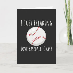Funny Baseball Lover Cards Player Enthusiast Humor