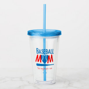 Funny Baseball Mum Acrylic Tumbler