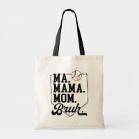 Funny Baseball Mum Bruh with Team Name and Number