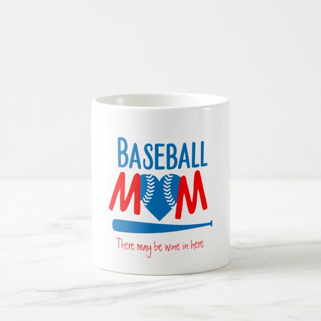 Funny Baseball Mum  Coffee Mug (Center)
