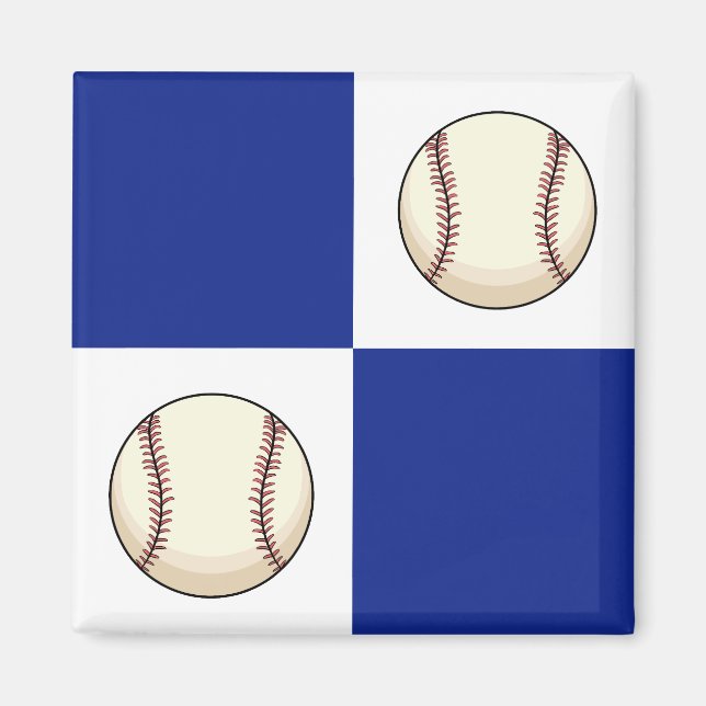 Funny Baseball Photo Template Magnet (Front)