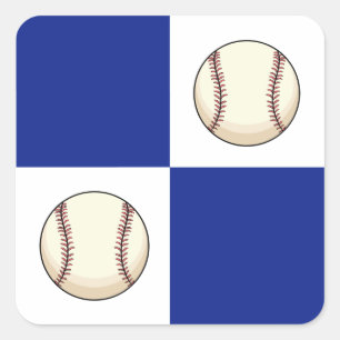 Funny Baseball Photo Template Square Sticker