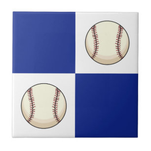 Funny Baseball Photo Template Tile