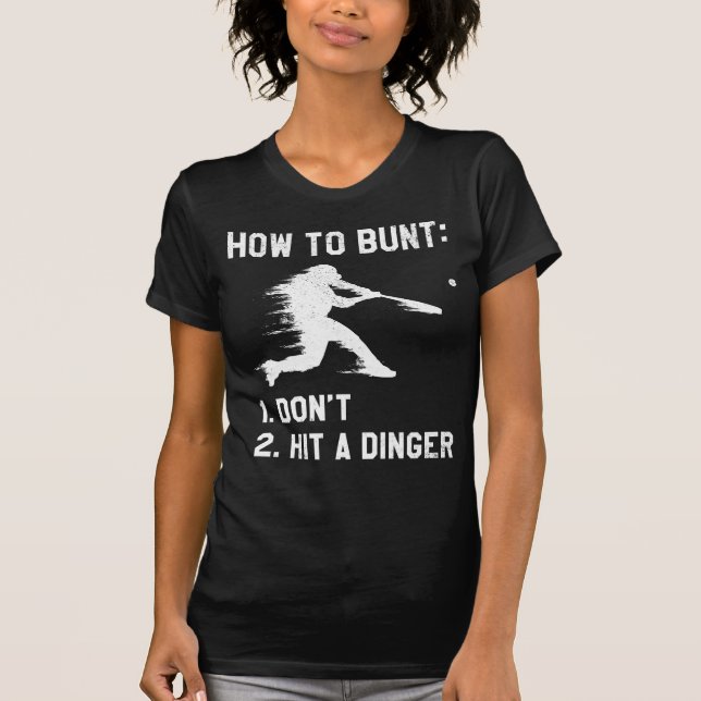 Funny Baseball Player Home Run Fun Humour T-Shirt (Front)