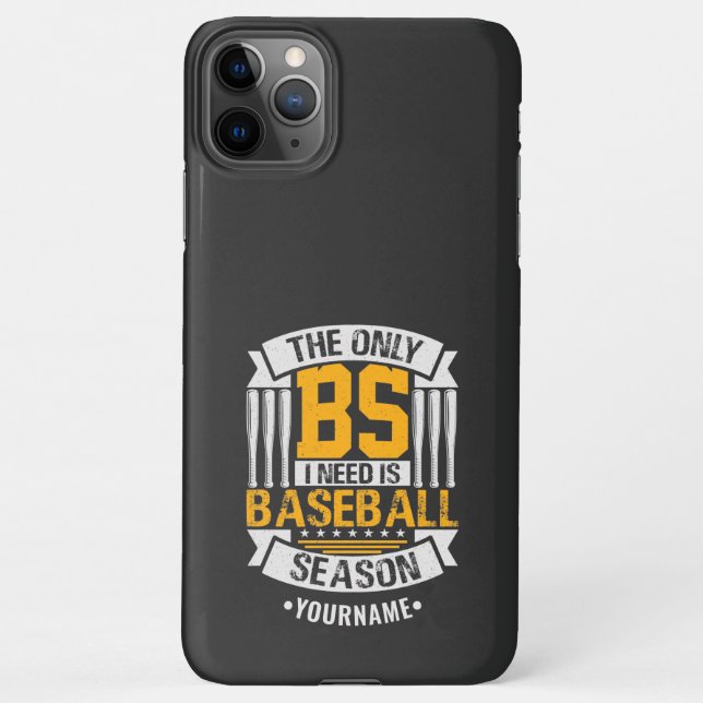 Funny Baseball Sarcasm iPhone Case (Back)