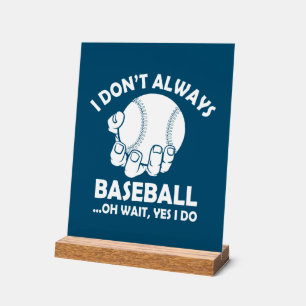 Funny Baseball sports word art Acrylic Sign