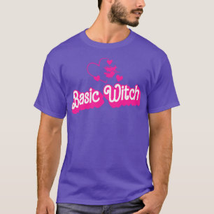 Funny Basic Witch Lazy Costume Girls Women Funny H T-Shirt