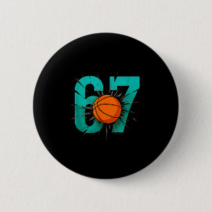 Funny Basketball 67 Six Seven 6 7 Outfits For Boys 6 Cm Round Badge