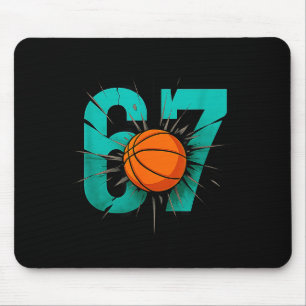 Funny Basketball 67 Six Seven 6 7 Outfits For Boys Mouse Mat