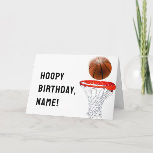 Funny Basketball Birthday Card