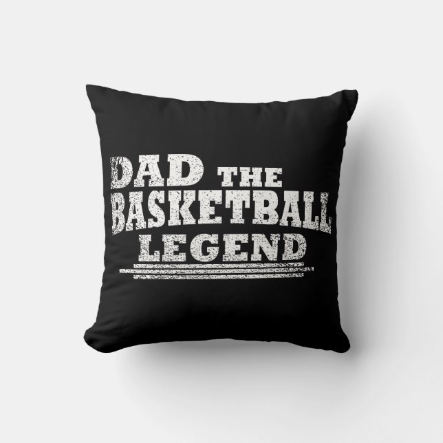 Funny basketball dad gift cushion (Front)