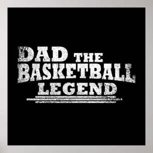 Funny basketball dad gift poster