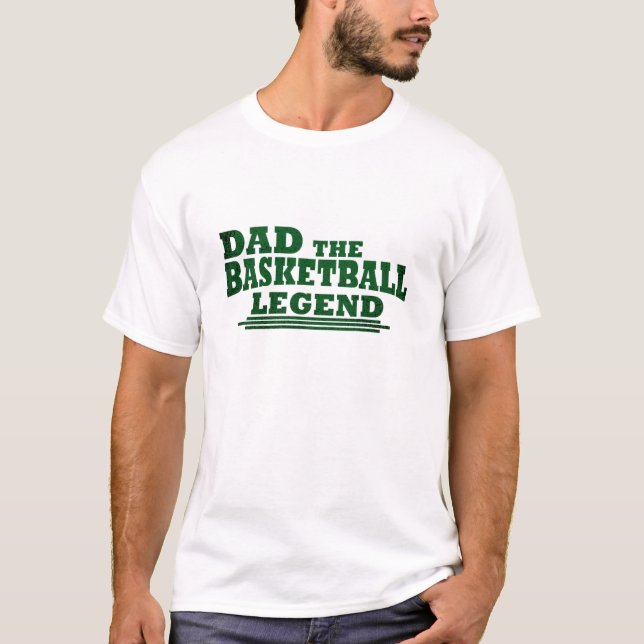 Funny basketball dad gift T-Shirt (Front)