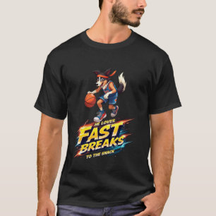 Funny Basketball Gift for Border Collie Dog Lovers T-Shirt