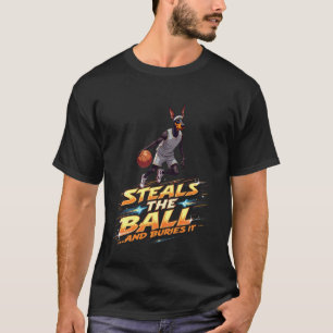 Funny Basketball Gift for Doberman Pinscher Dog Lo T-Shirt