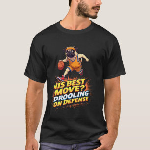 Funny Basketball Gift for Pug Dog Lovers T-Shirt