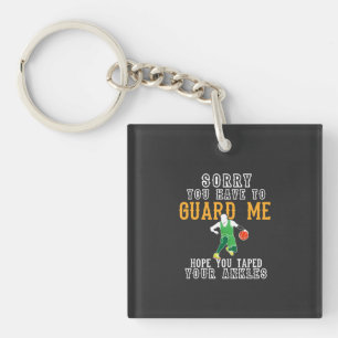 Funny Basketball Key Ring