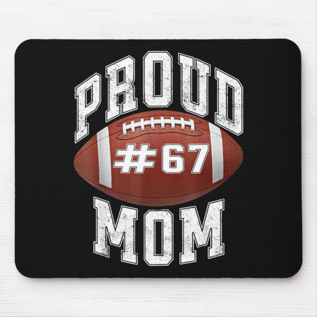 Funny Basketball Mom 67 Meme Proud Mama Design  Mouse Mat (Front)
